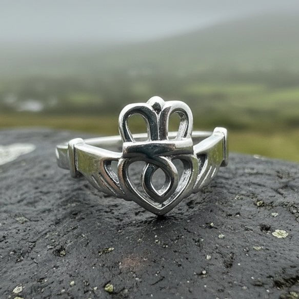 Tallisen Irish Claddagh Ring in Sterling Silver Ring La Vie Bien Tallisen Irish Claddagh Ring in Sterling Silver