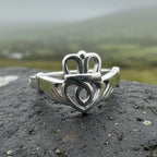 Tallisen Irish Claddagh Ring in Sterling Silver Ring La Vie Bien Tallisen Irish Claddagh Ring in Sterling Silver