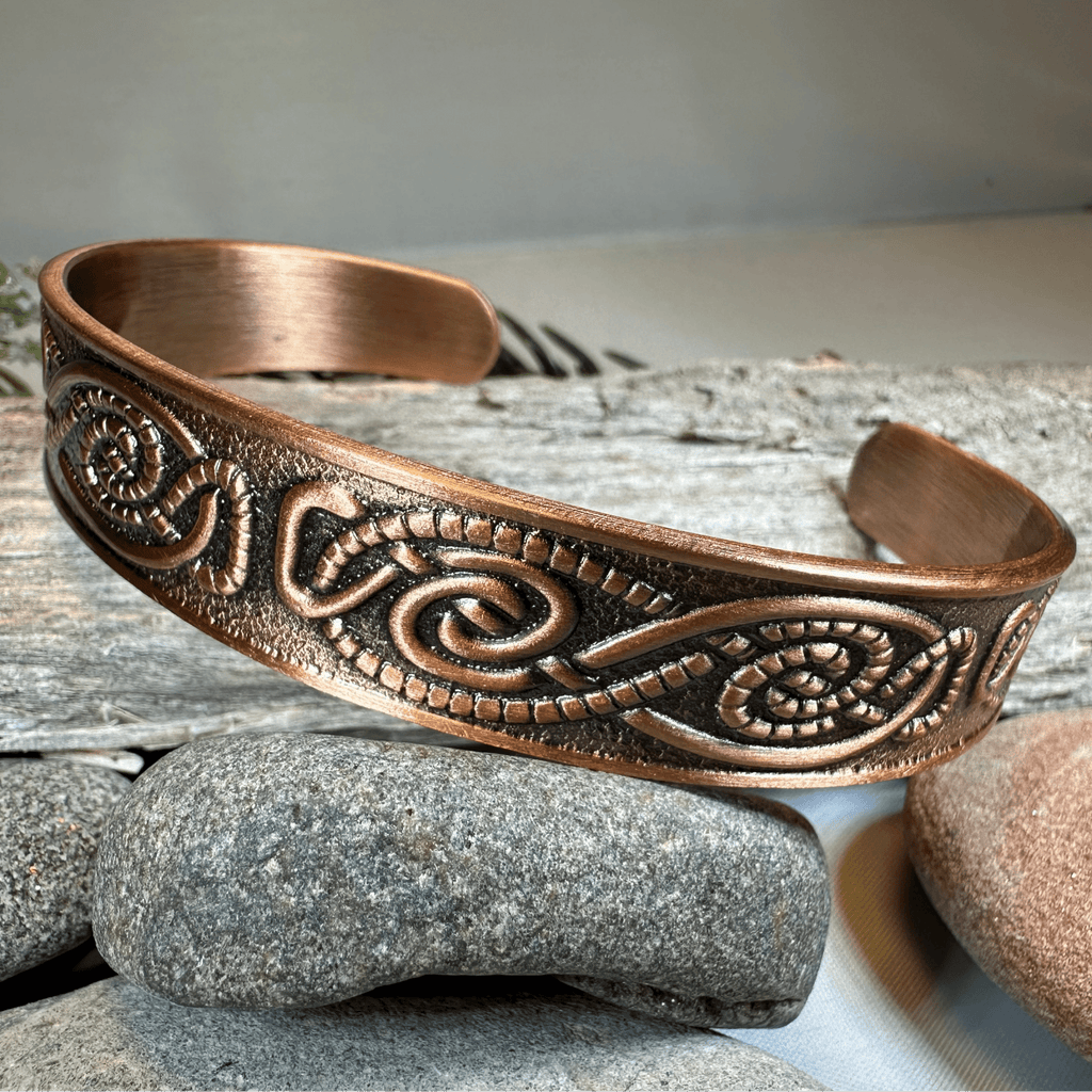 Talorc Celtic Copper Cuff Bracelet Bracelet La Vie Bien Talorc Celtic Copper Cuff Bracelet