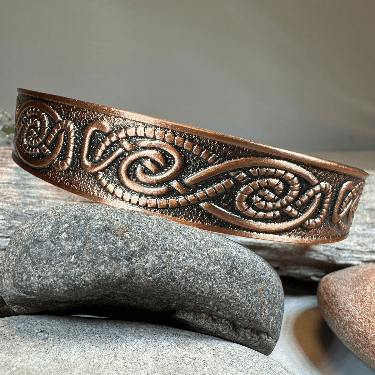 Talorc Celtic Copper Cuff Bracelet Bracelet La Vie Bien Talorc Celtic Copper Cuff Bracelet