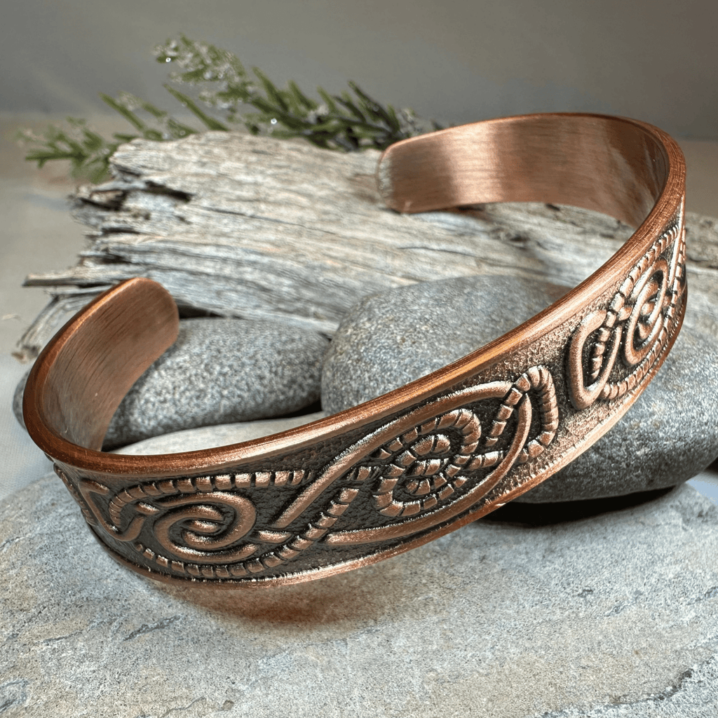 Talorc Celtic Copper Cuff Bracelet Bracelet La Vie Bien Talorc Celtic Copper Cuff Bracelet