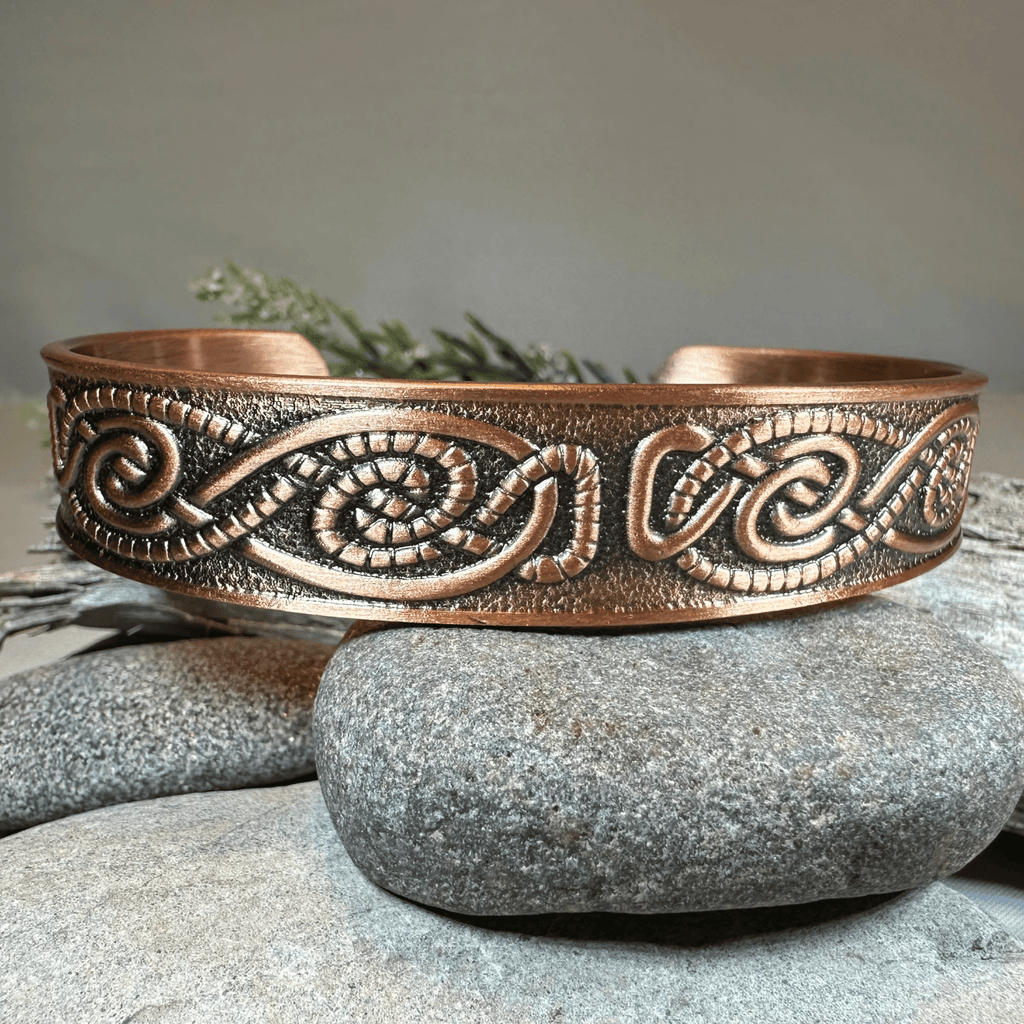 Talorc Celtic Copper Cuff Bracelet Bracelet La Vie Bien Talorc Celtic Copper Cuff Bracelet