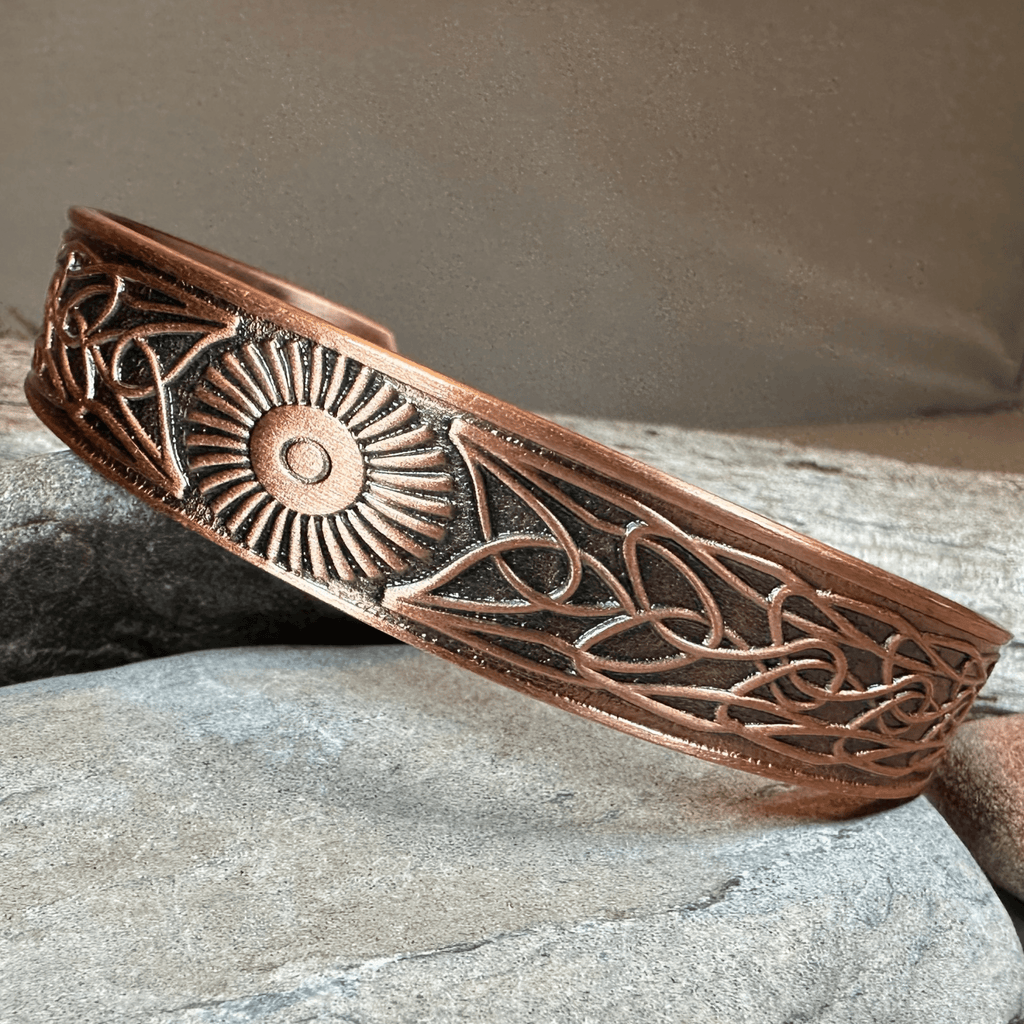 Talorgan Celtic Copper Cuff Bracelet Bracelet La Vie Bien Talorgan Celtic Copper Cuff Bracelet