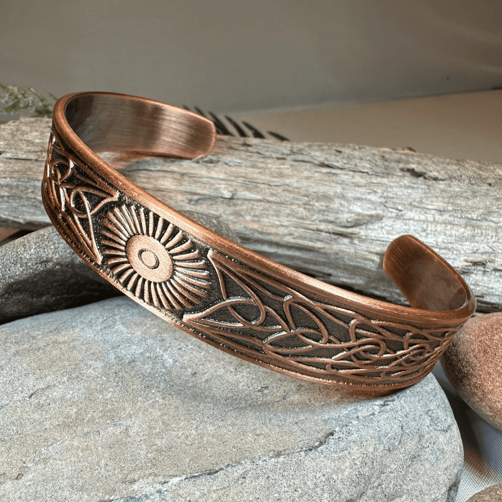 Talorgan Celtic Copper Cuff Bracelet Bracelet La Vie Bien Talorgan Celtic Copper Cuff Bracelet