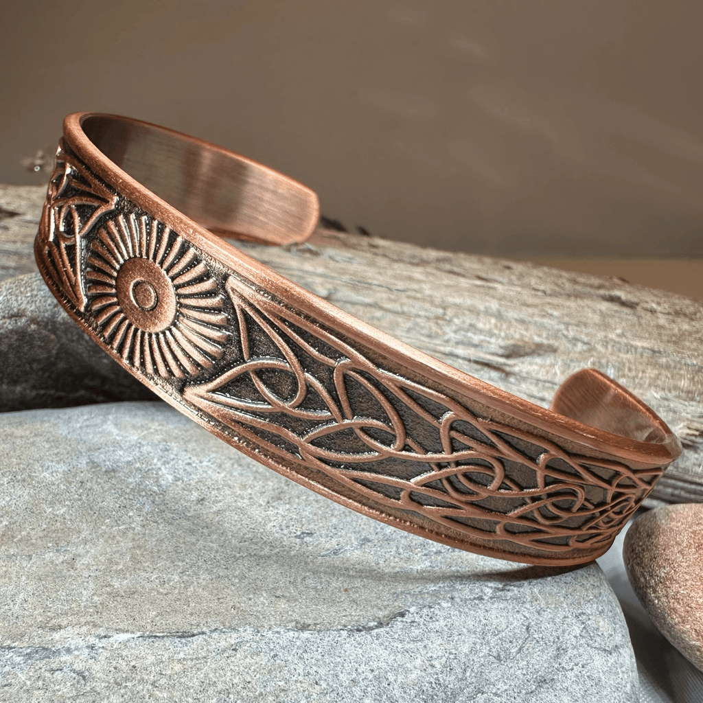 Talorgan Celtic Copper Cuff Bracelet Bracelet La Vie Bien Talorgan Celtic Copper Cuff Bracelet