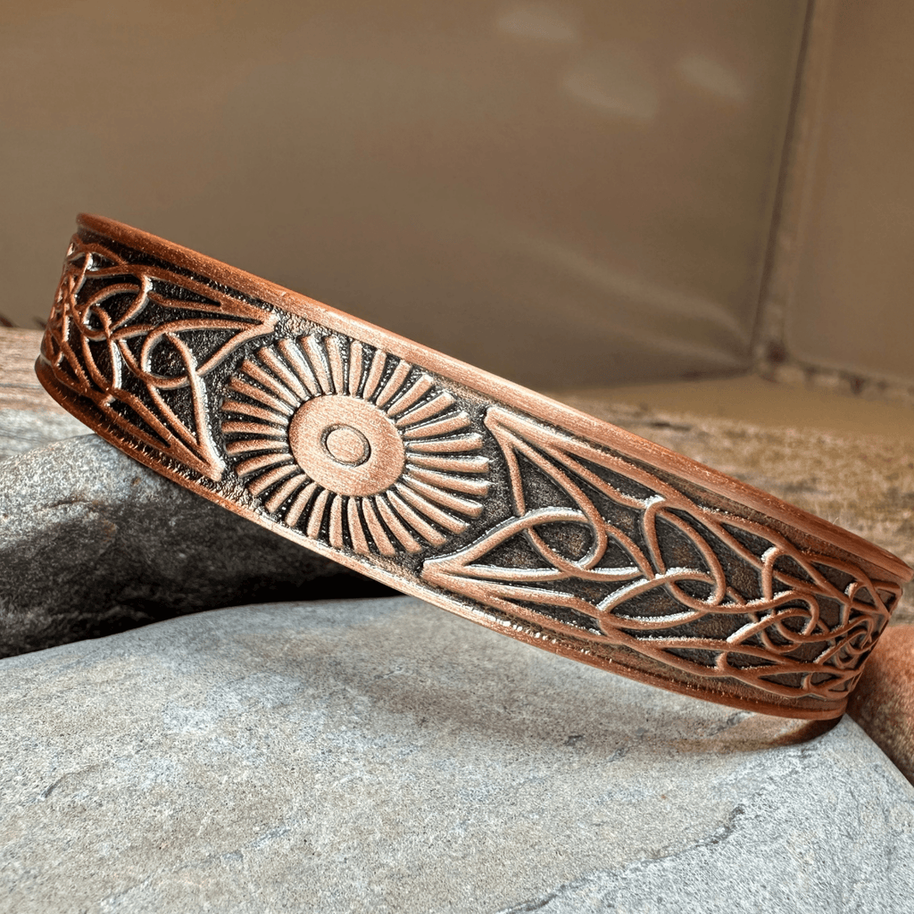 Talorgan Celtic Copper Cuff Bracelet Bracelet La Vie Bien Talorgan Celtic Copper Cuff Bracelet