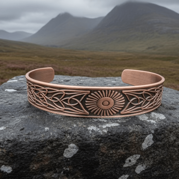 Talorgan Celtic Copper Cuff Bracelet Bracelet La Vie Bien Talorgan Celtic Copper Cuff Bracelet