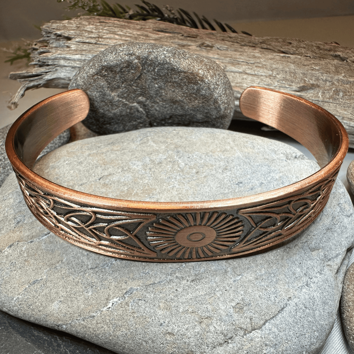 Talorgan Celtic Copper Cuff Bracelet Bracelet La Vie Bien Talorgan Celtic Copper Cuff Bracelet