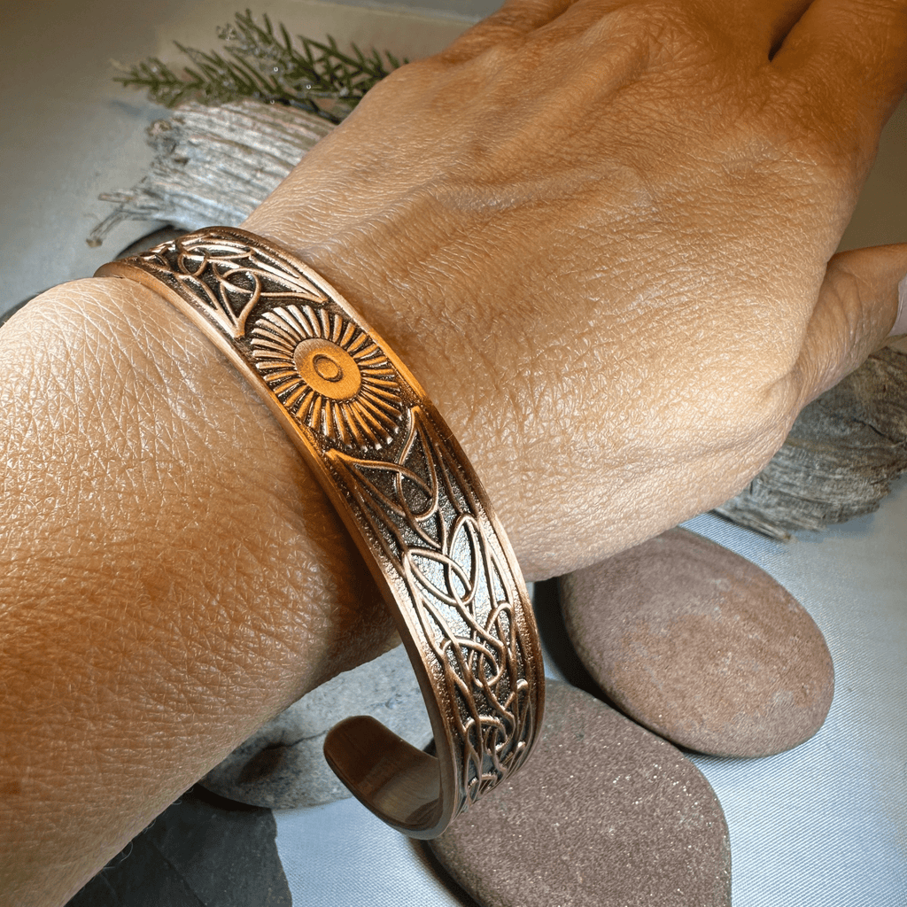 Talorgan Celtic Copper Cuff Bracelet Bracelet La Vie Bien Talorgan Celtic Copper Cuff Bracelet