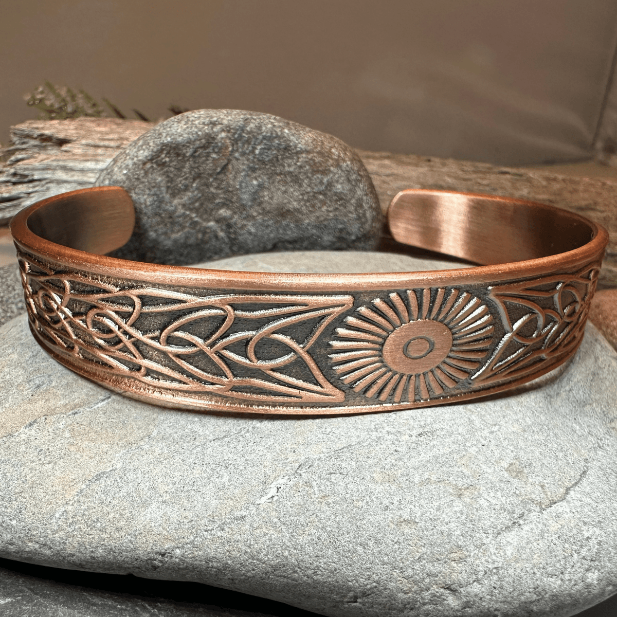 Talorgan Celtic Copper Cuff Bracelet Bracelet La Vie Bien Talorgan Celtic Copper Cuff Bracelet