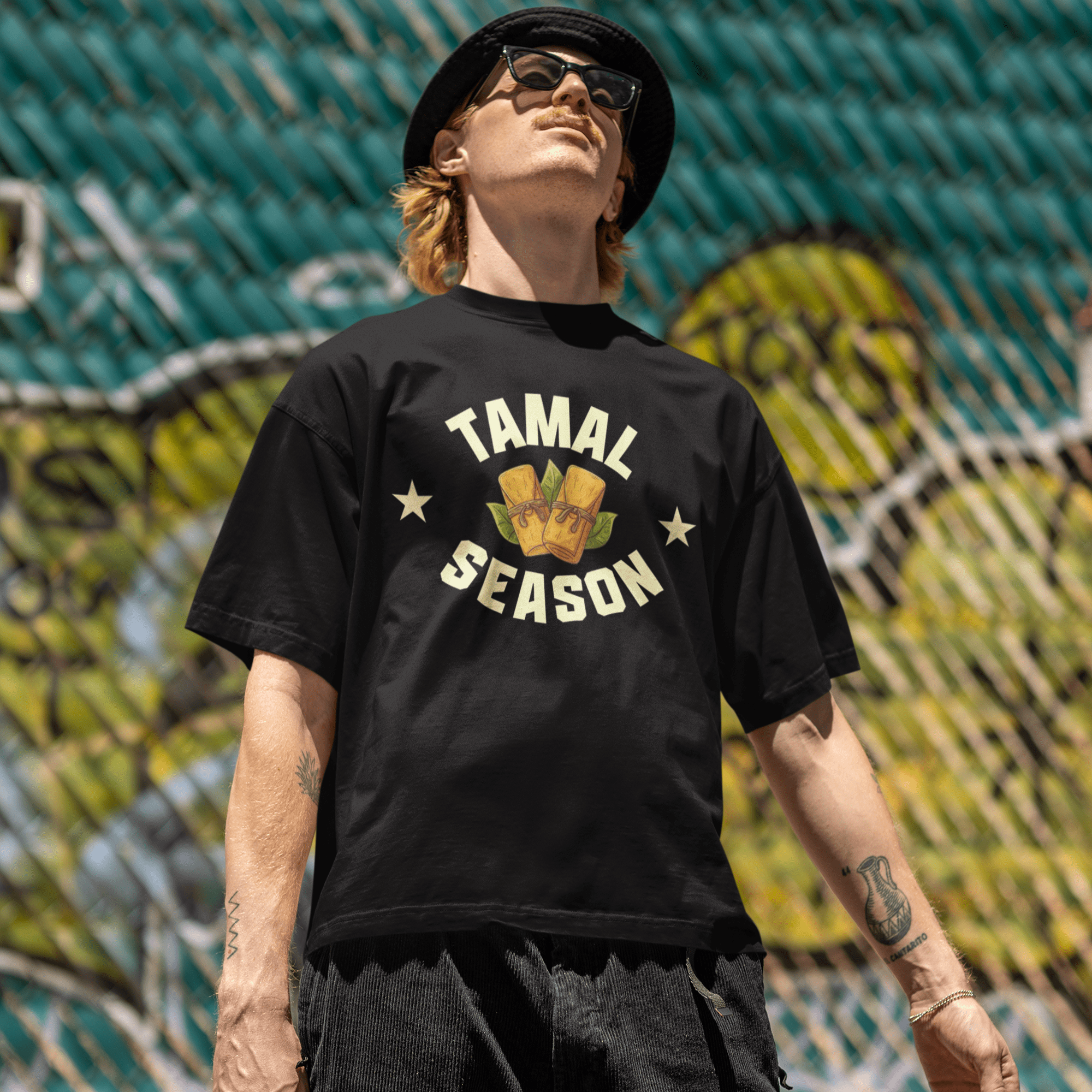 Tamal Season College Sports Style T-shirt | Funny Viral Latino Tees | 3 Colors T-Shirt La Vie Bien Tamal Season College Sports Style T-shirt | Funny Viral Latino Tees | 3 Colors