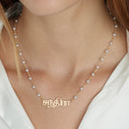 Tamil Pearl Name Necklace La Vie Bien Tamil Pearl Name Necklace