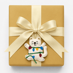 Tangled in Lights Cat Ornament Holiday La Vie Bien Tangled in Lights Cat Ornament