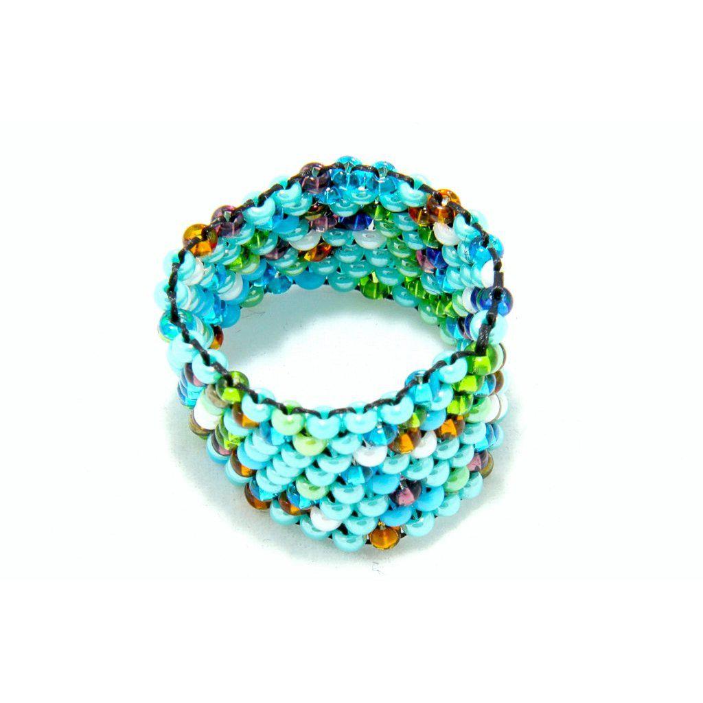 Tania Seed Bead Ring (Assorted) - Guatemala Jewelry La Vie Bien Tania Seed Bead Ring (Assorted) - Guatemala