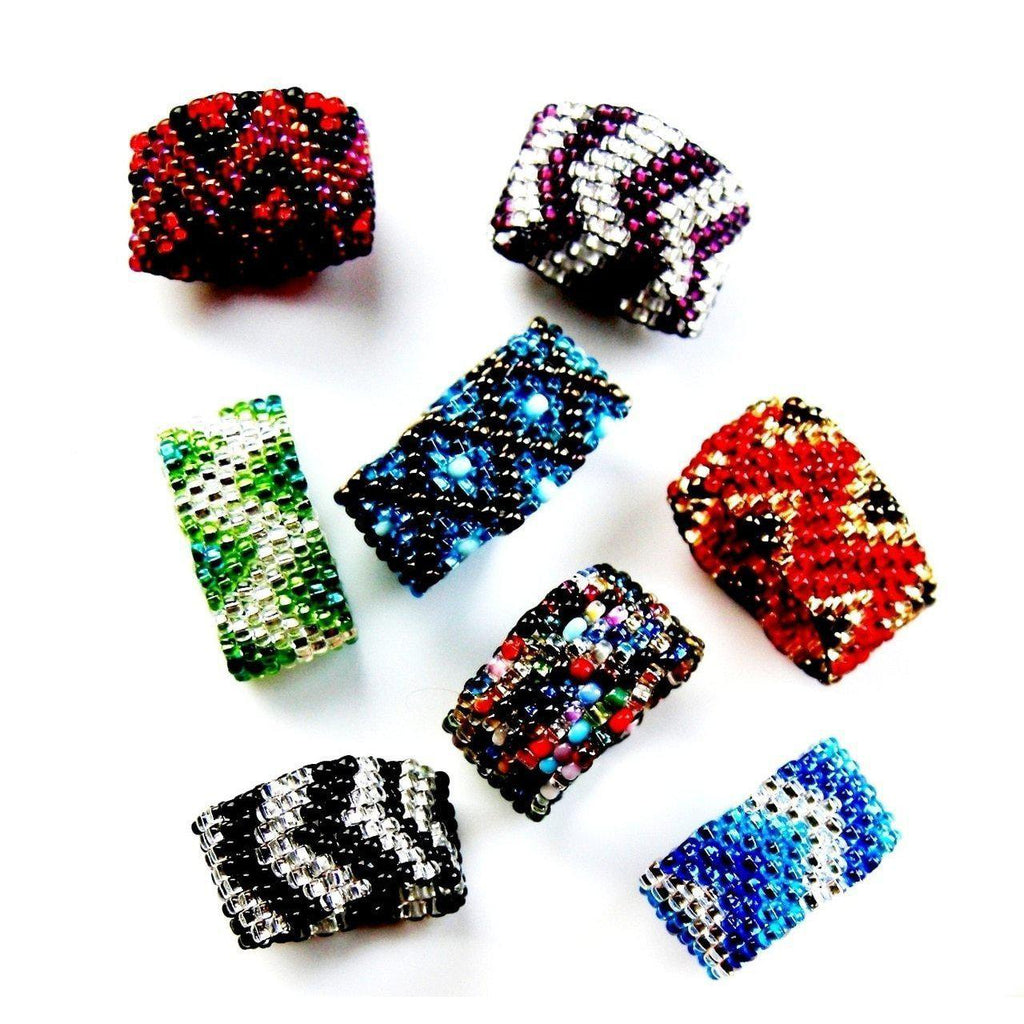 Tania Seed Bead Ring (Assorted) - Guatemala Jewelry La Vie Bien Tania Seed Bead Ring (Assorted) - Guatemala