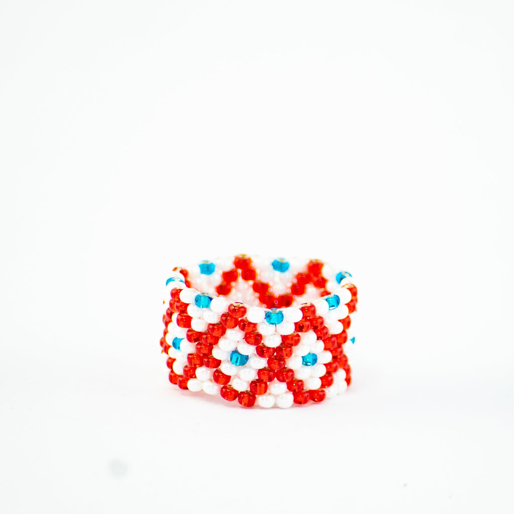 Tania Seed Bead Ring (Assorted) - Guatemala Jewelry La Vie Bien Tania Seed Bead Ring (Assorted) - Guatemala