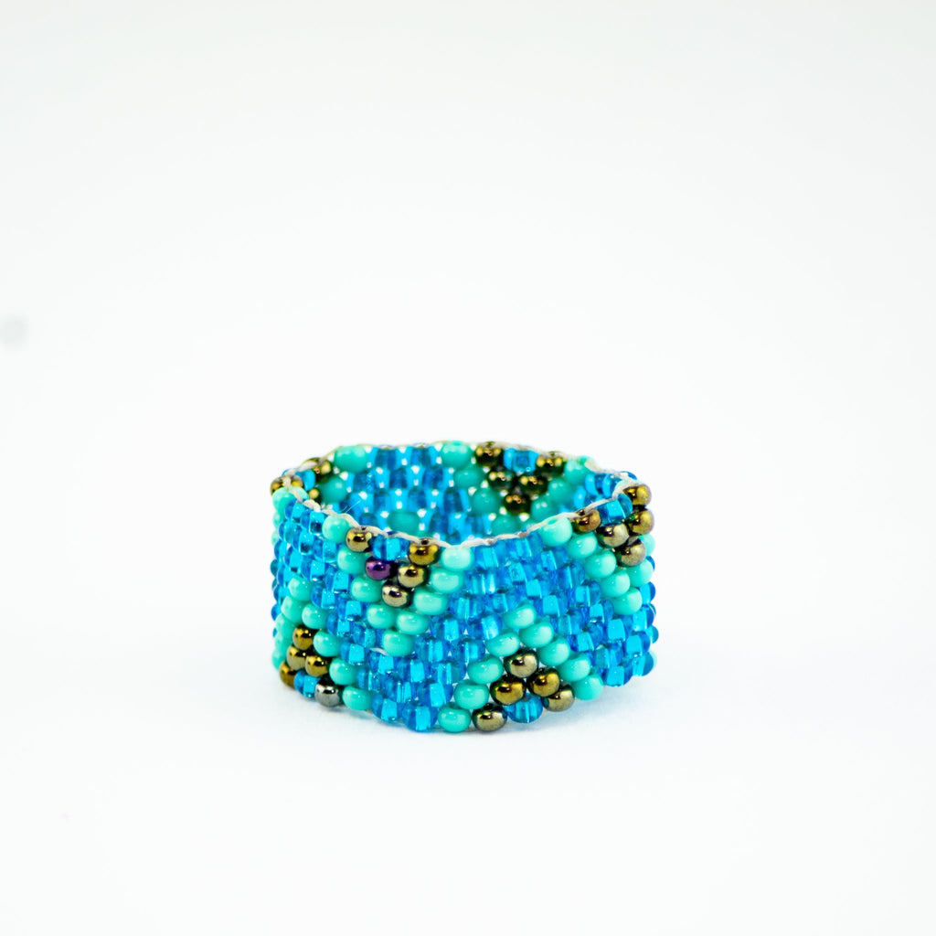 Tania Seed Bead Ring (Assorted) - Guatemala Jewelry La Vie Bien Tania Seed Bead Ring (Assorted) - Guatemala