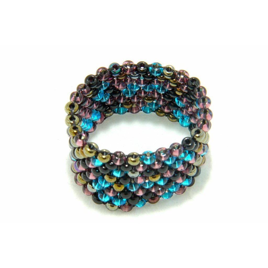 Tania Seed Bead Ring (Assorted) - Guatemala Jewelry La Vie Bien Tania Seed Bead Ring (Assorted) - Guatemala