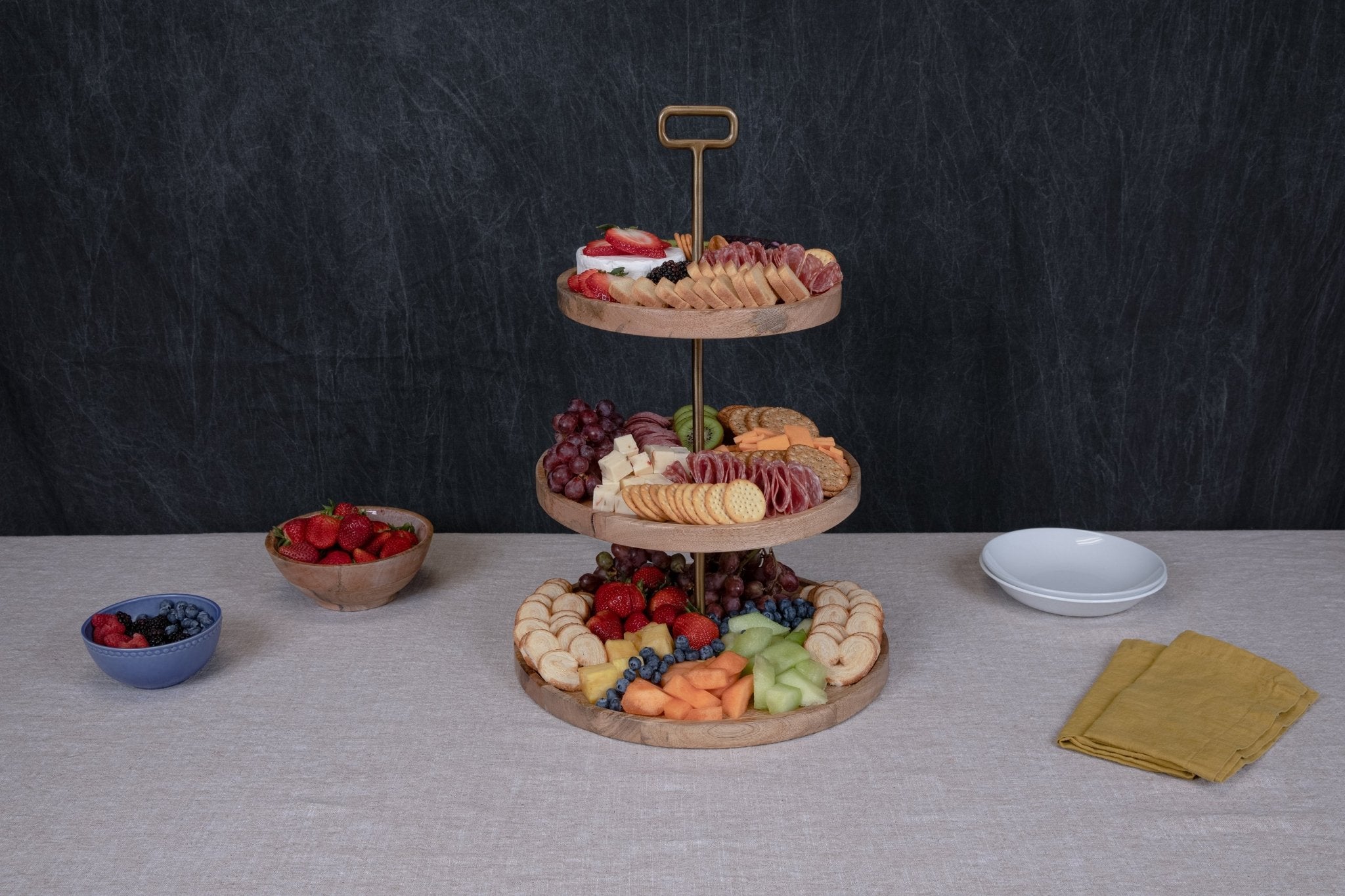 Tapas 3 Tier Serving Tray Core La Vie Bien Tapas 3 Tier Serving Tray