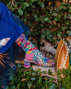 Tapestry Vines Sheer Crew Sock by Sock Candy