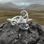 Tara Celtic Spiral Ring in Sterling Silver Ring La Vie Bien Tara Celtic Spiral Ring in Sterling Silver