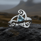 Tara Celtic Spiral Ring in Sterling Silver Ring La Vie Bien Tara Celtic Spiral Ring in Sterling Silver