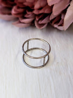 Tarnished Sterling Silver Ring - Size 5 by Ash & Rose