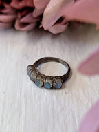 Tarnished Sterling Silver Ring - Size 6 by Ash & Rose