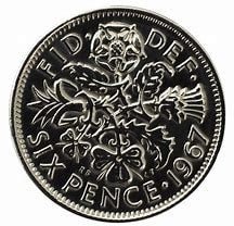Tartan Highland Cow Lucky Sixpence Ornament Gifts La Vie Bien Tartan Highland Cow Lucky Sixpence Ornament