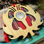 Tartan Thistle Ornament with Lucky Sixpence Gifts La Vie Bien Tartan Thistle Ornament with Lucky Sixpence
