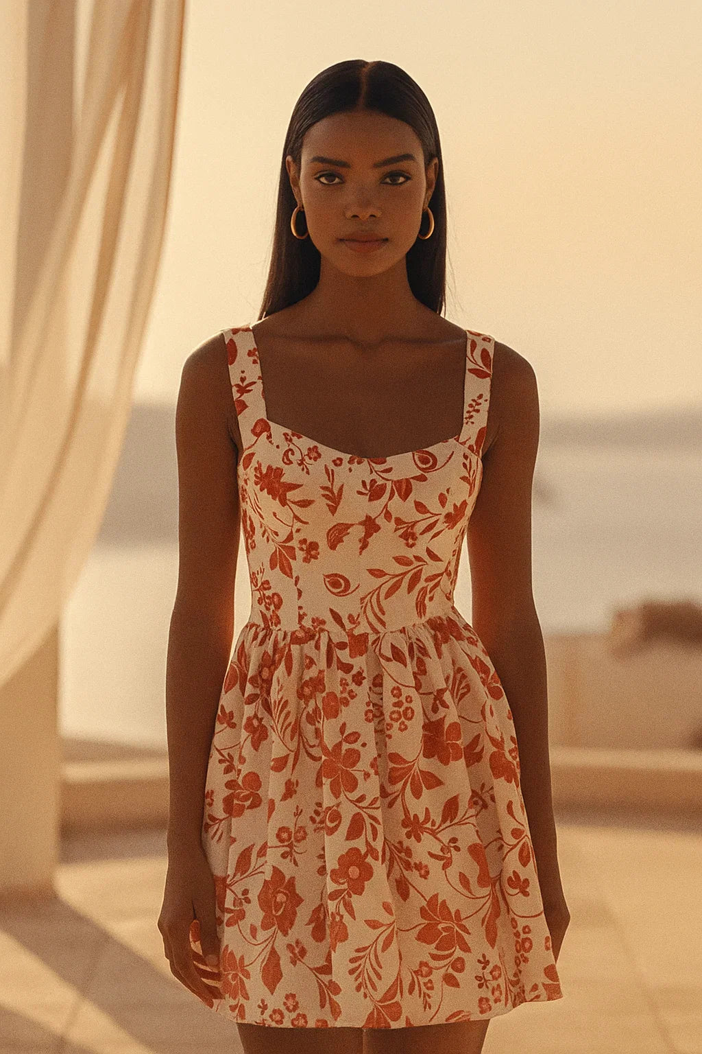 Red Vineyard Mini Dress