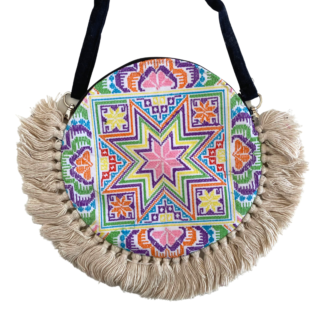 Tassel Crossbody Flor Canteen Bag | Clutch - Thailand Bags La Vie Bien Tassel Crossbody Flor Canteen Bag | Clutch - Thailand