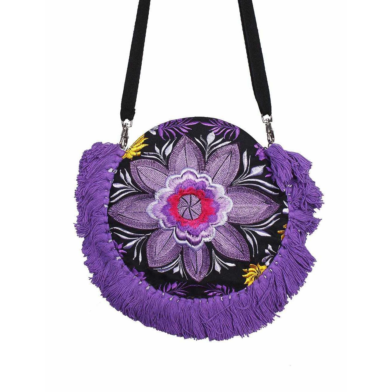 Tassel Crossbody Flor Canteen Bag | Clutch - Thailand Bags La Vie Bien Tassel Crossbody Flor Canteen Bag | Clutch - Thailand