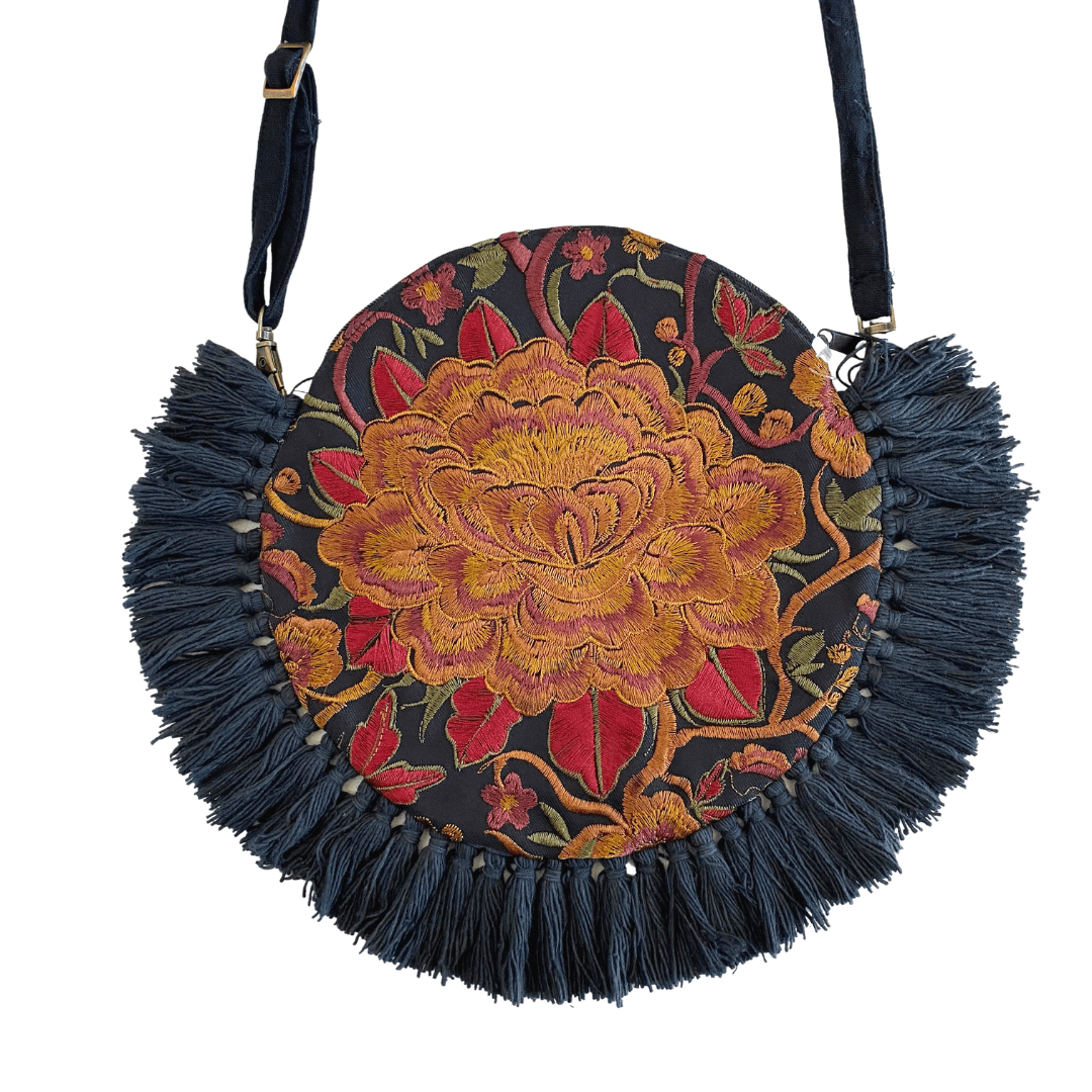 Tassel Crossbody Flor Canteen Bag | Clutch - Thailand Bags La Vie Bien Tassel Crossbody Flor Canteen Bag | Clutch - Thailand