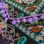 Tassel Embrodiered Handmade Clutch - Thailand Bags La Vie Bien Tassel Embrodiered Handmade Clutch - Thailand