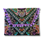 Tassel Embrodiered Handmade Clutch - Thailand Bags La Vie Bien Tassel Embrodiered Handmade Clutch - Thailand
