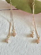 Tassel Gemstone Dangle Earrings