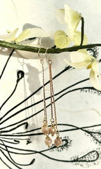 Tassel Gemstone Dangle Earrings