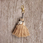 Tassel With Shells Boho Bag Charm Zipper Pull - Thailand La Vie Bien Tassel With Shells Boho Bag Charm Zipper Pull - Thailand
