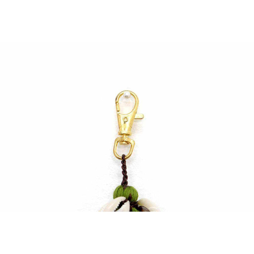 Tassel With Shells Boho Bag Charm Zipper Pull - Thailand La Vie Bien Tassel With Shells Boho Bag Charm Zipper Pull - Thailand