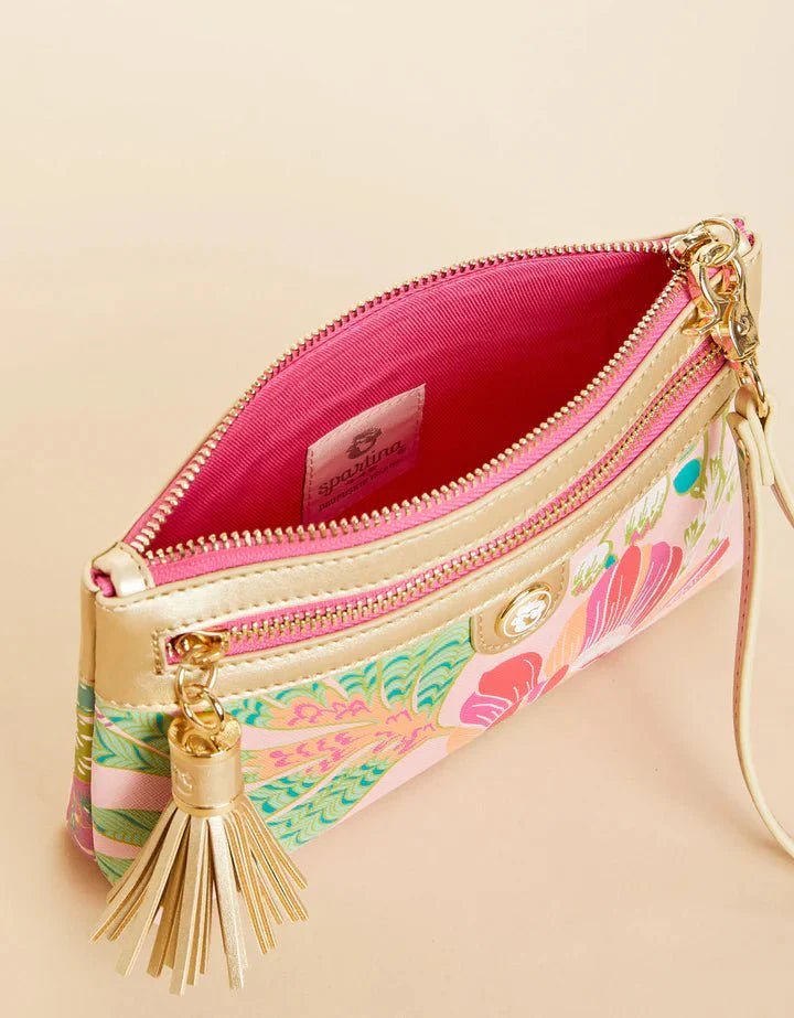 Tassel Wristlet Flamingo Pineapple Purses & Bags La Vie Bien Tassel Wristlet Flamingo Pineapple