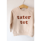 Tater Tot Kids Pullover Sweatshirt by Polished Prints