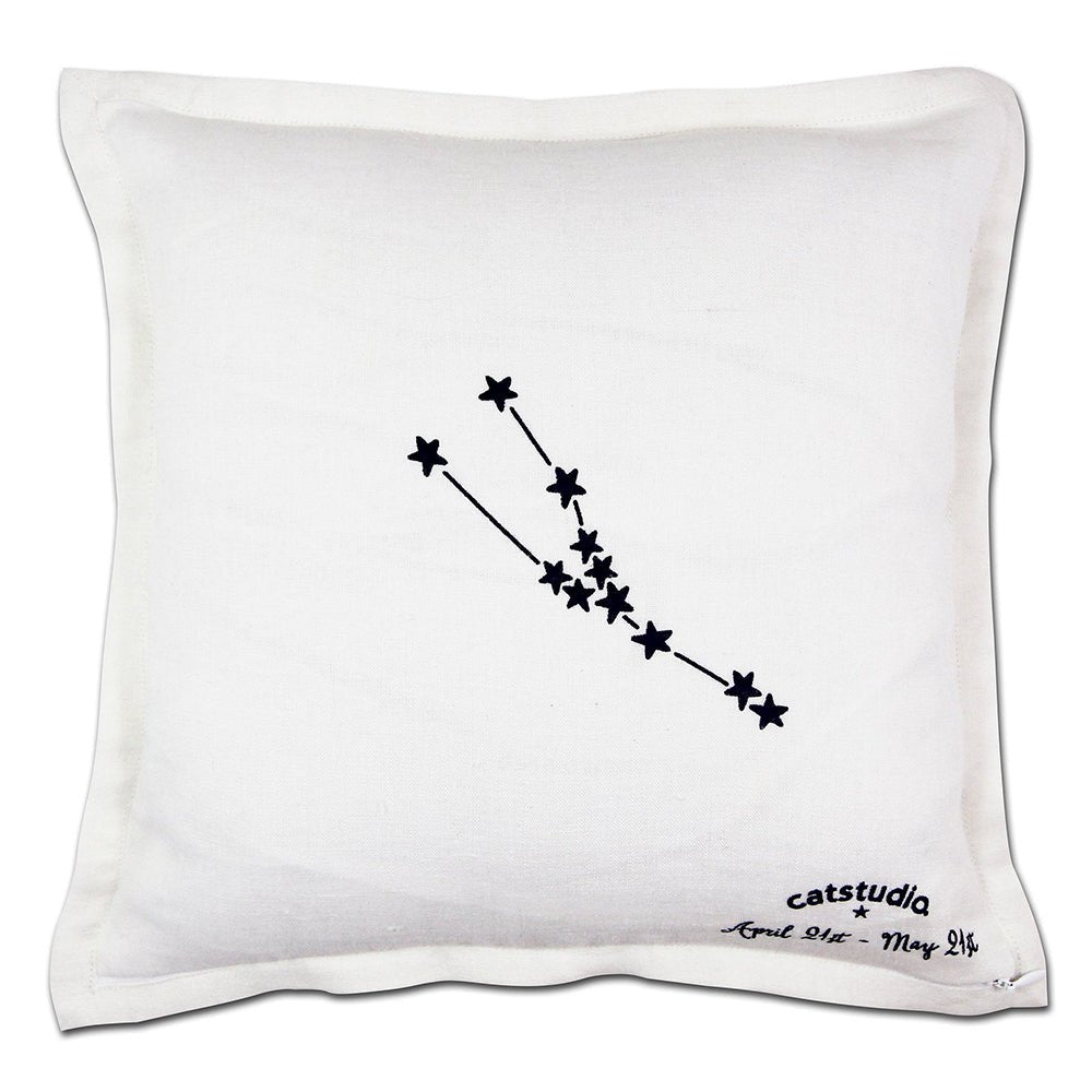 Taurus Astrology Hand - Embroidered Pillow by Cat Studio Pillows La Vie Bien Taurus Astrology Hand - Embroidered Pillow by Cat Studio