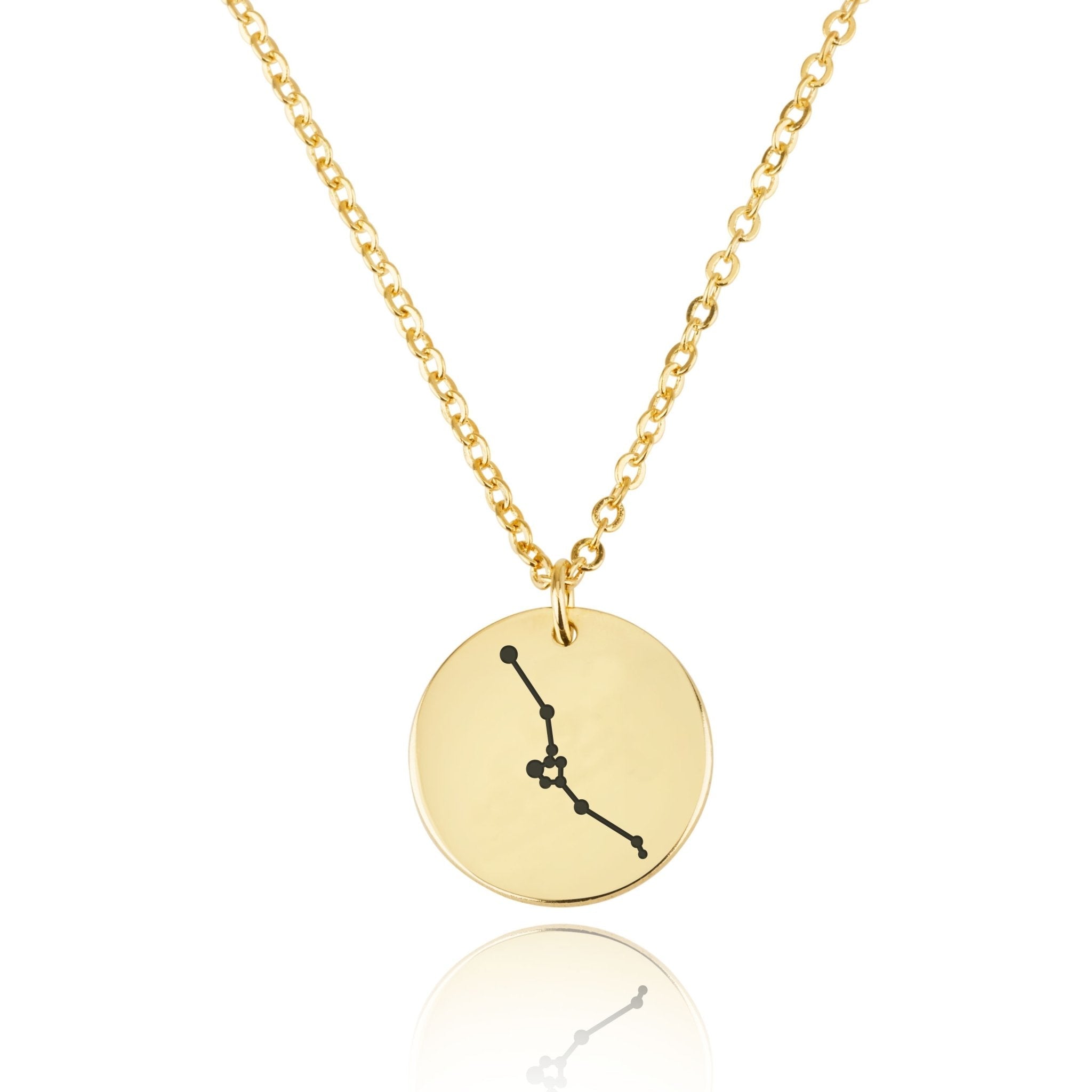 Taurus Celestial Constellation Disk Necklace La Vie Bien Taurus Celestial Constellation Disk Necklace