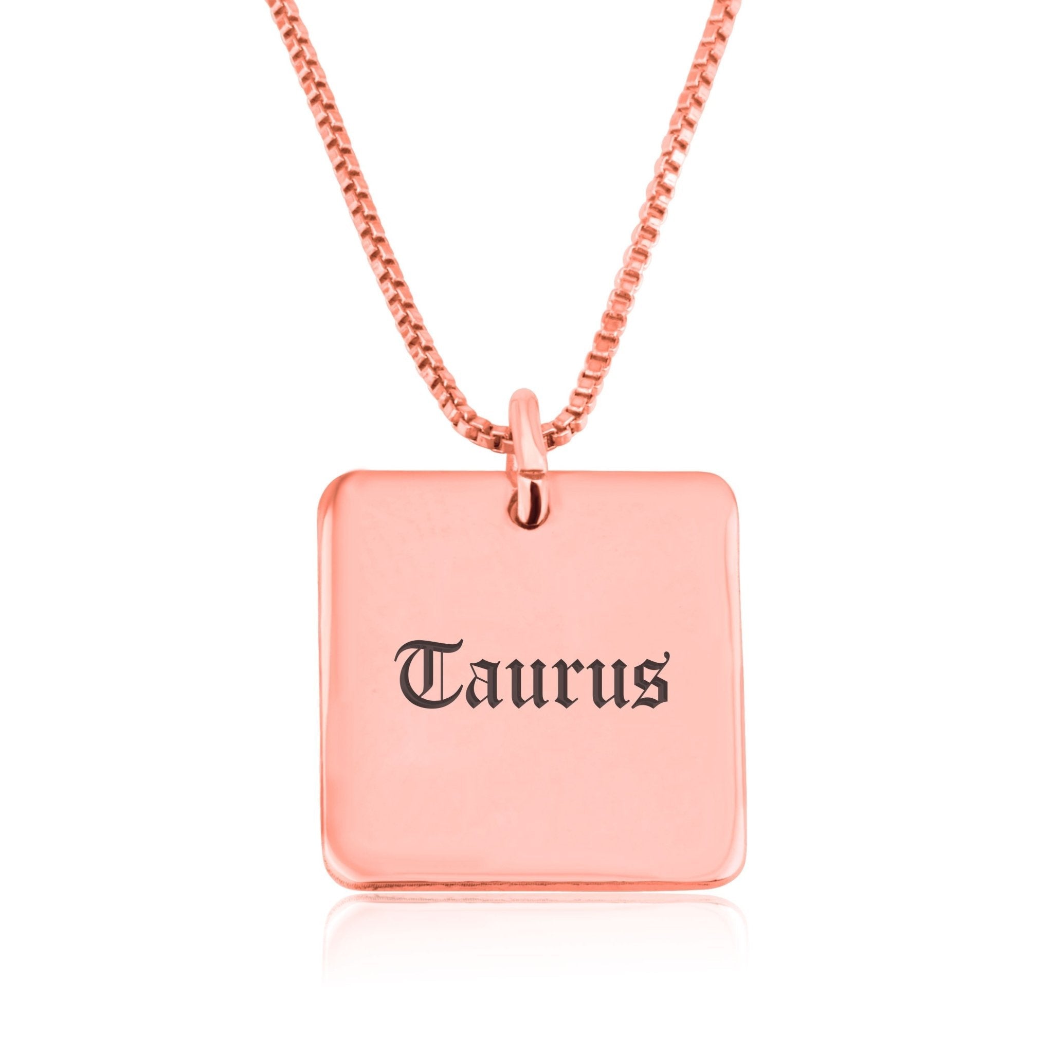 Taurus Charm Necklace La Vie Bien Taurus Charm Necklace