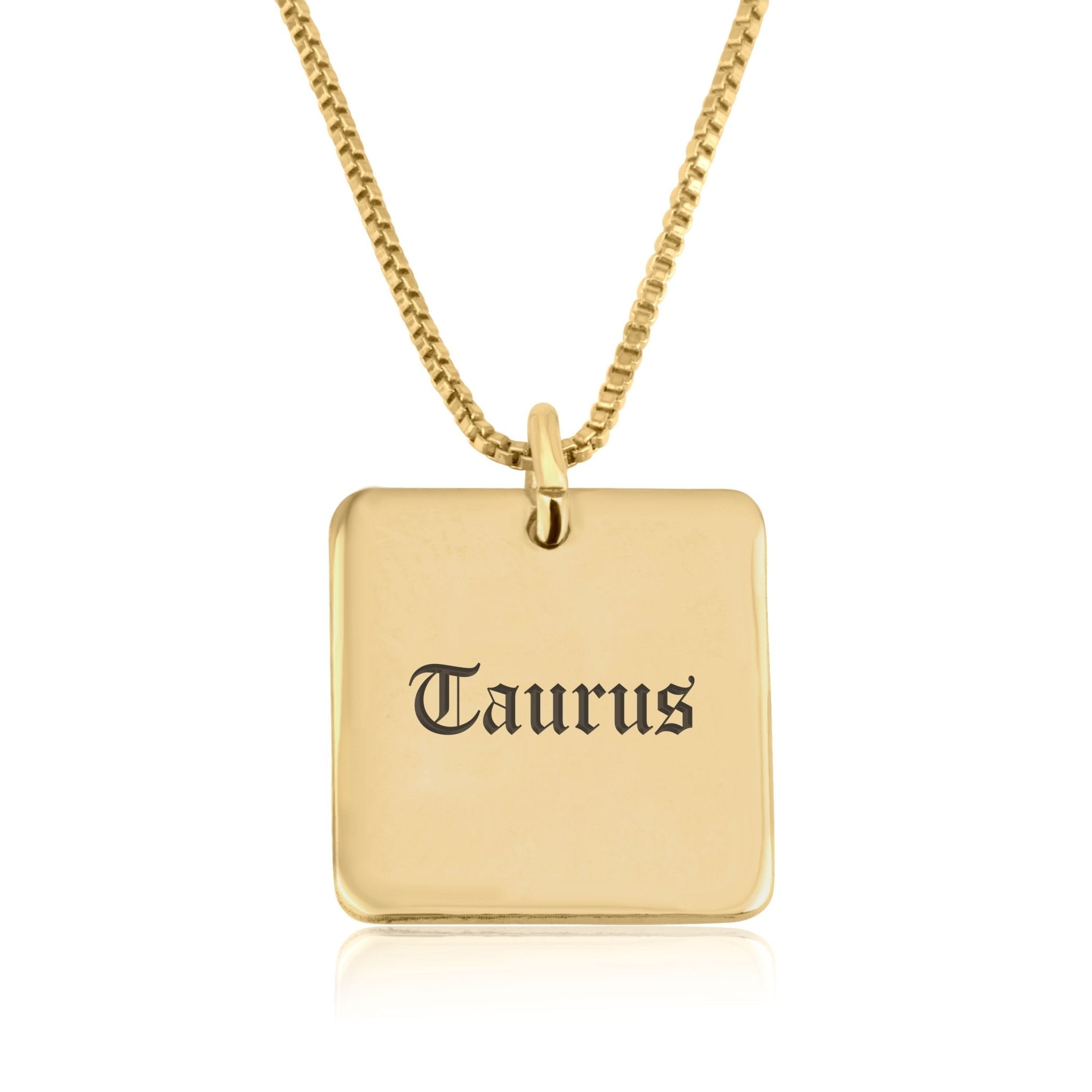 Taurus Charm Necklace La Vie Bien Taurus Charm Necklace