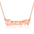 Taurus Symbol Necklace