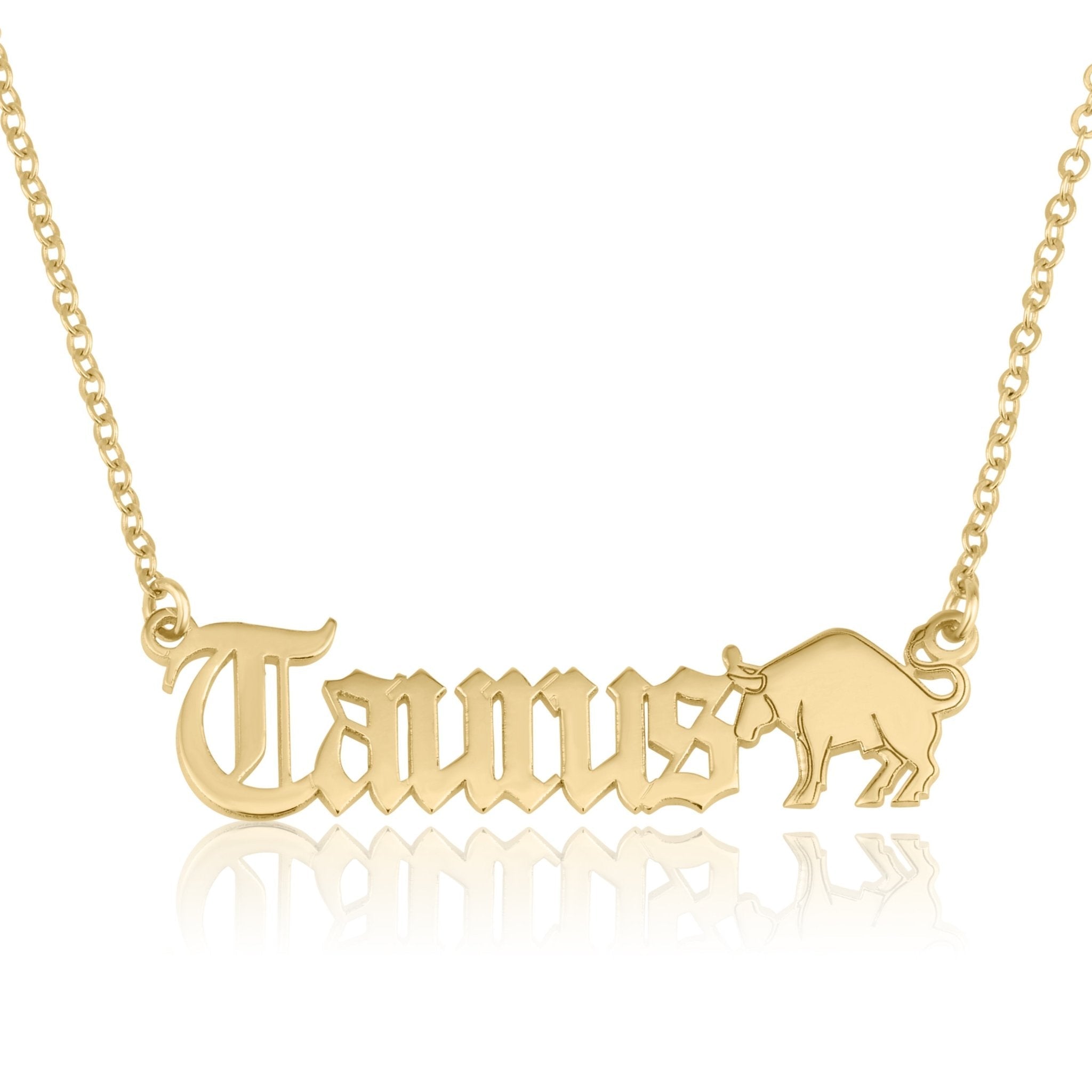 Taurus Symbol Necklace La Vie Bien Taurus Symbol Necklace