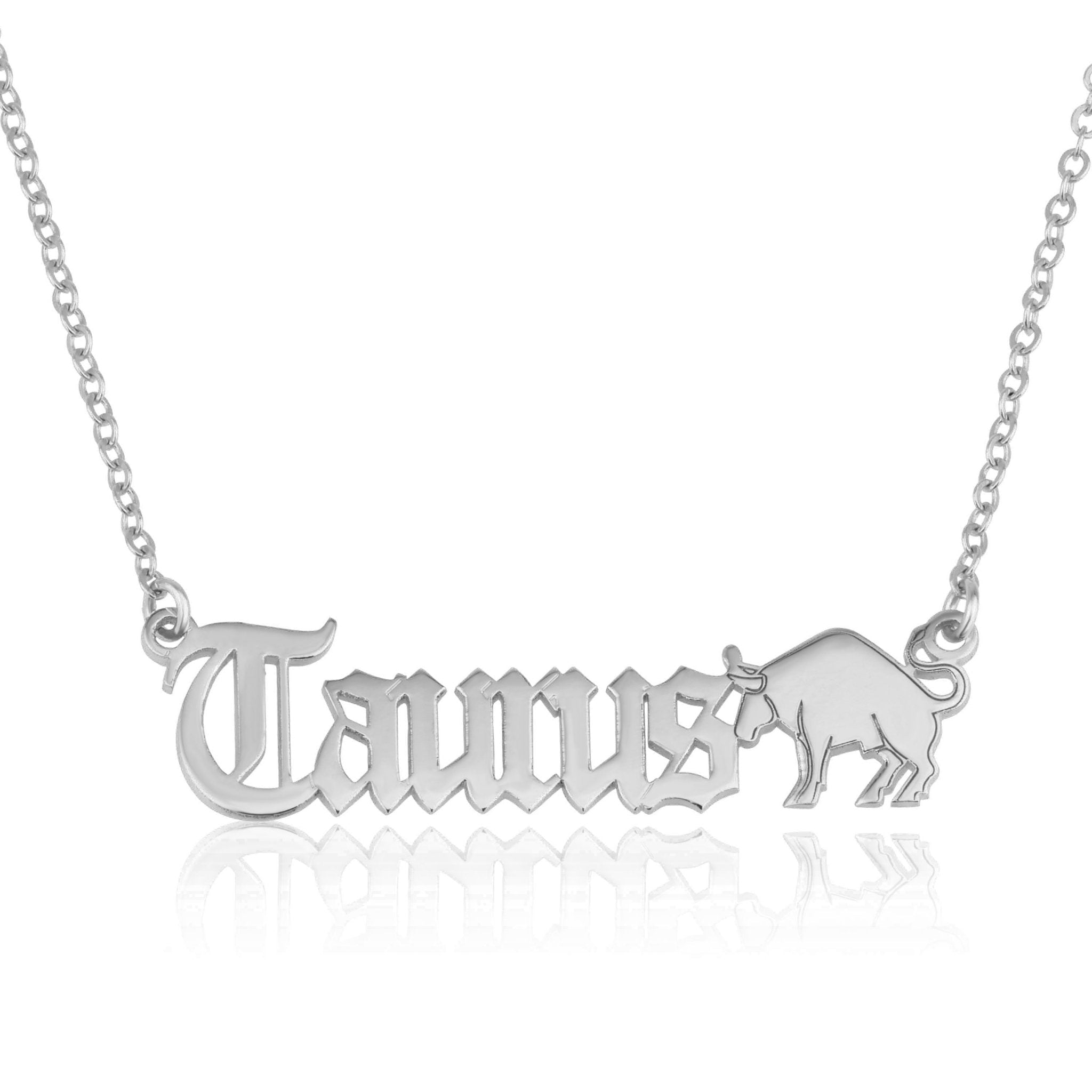 Taurus Symbol Necklace La Vie Bien Taurus Symbol Necklace
