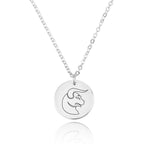 Taurus Zodiac Disk Necklace La Vie Bien Taurus Zodiac Disk Necklace